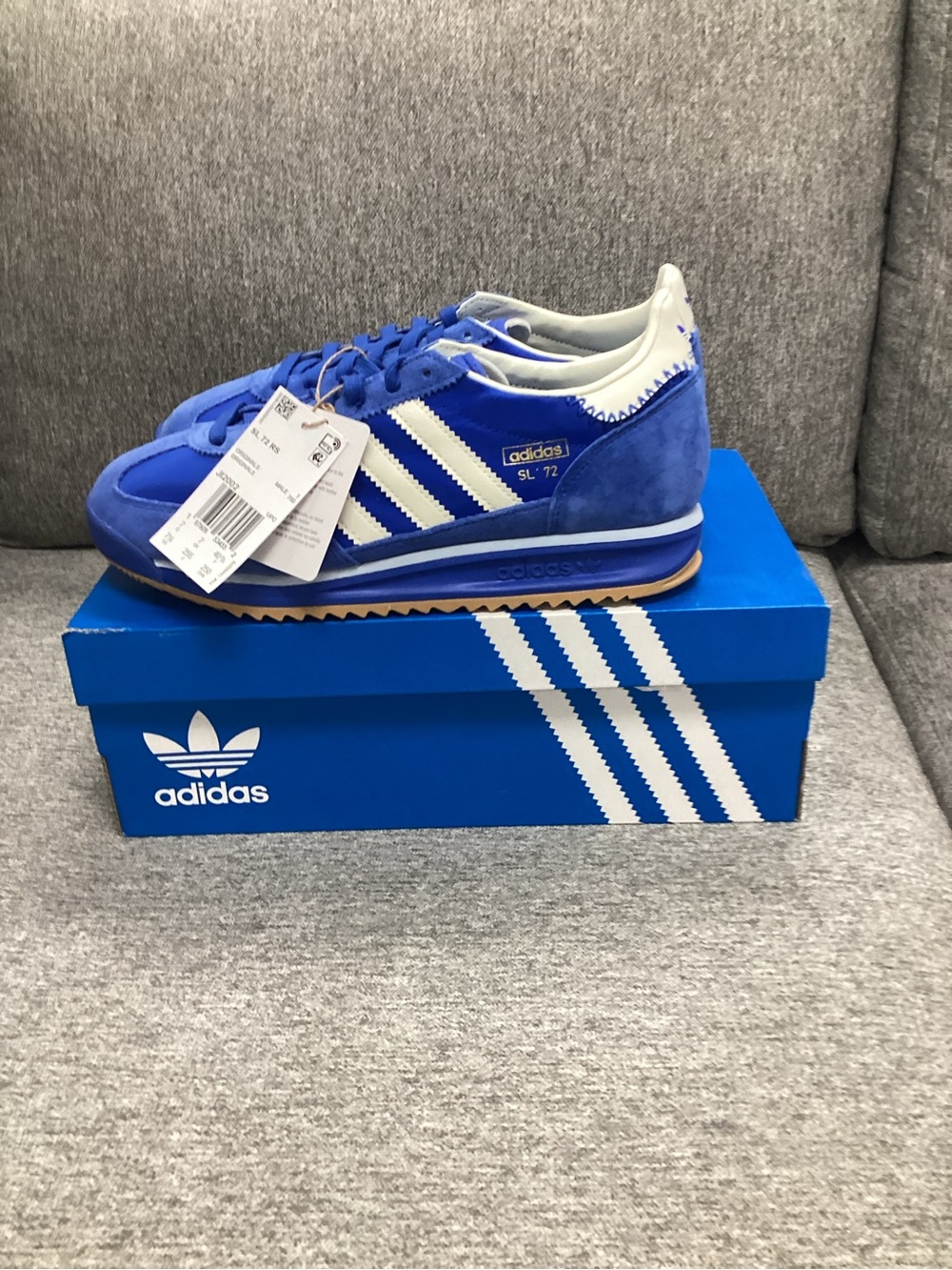 adidas SL 72 Men's Royal Blue and White Retro Sneakers
